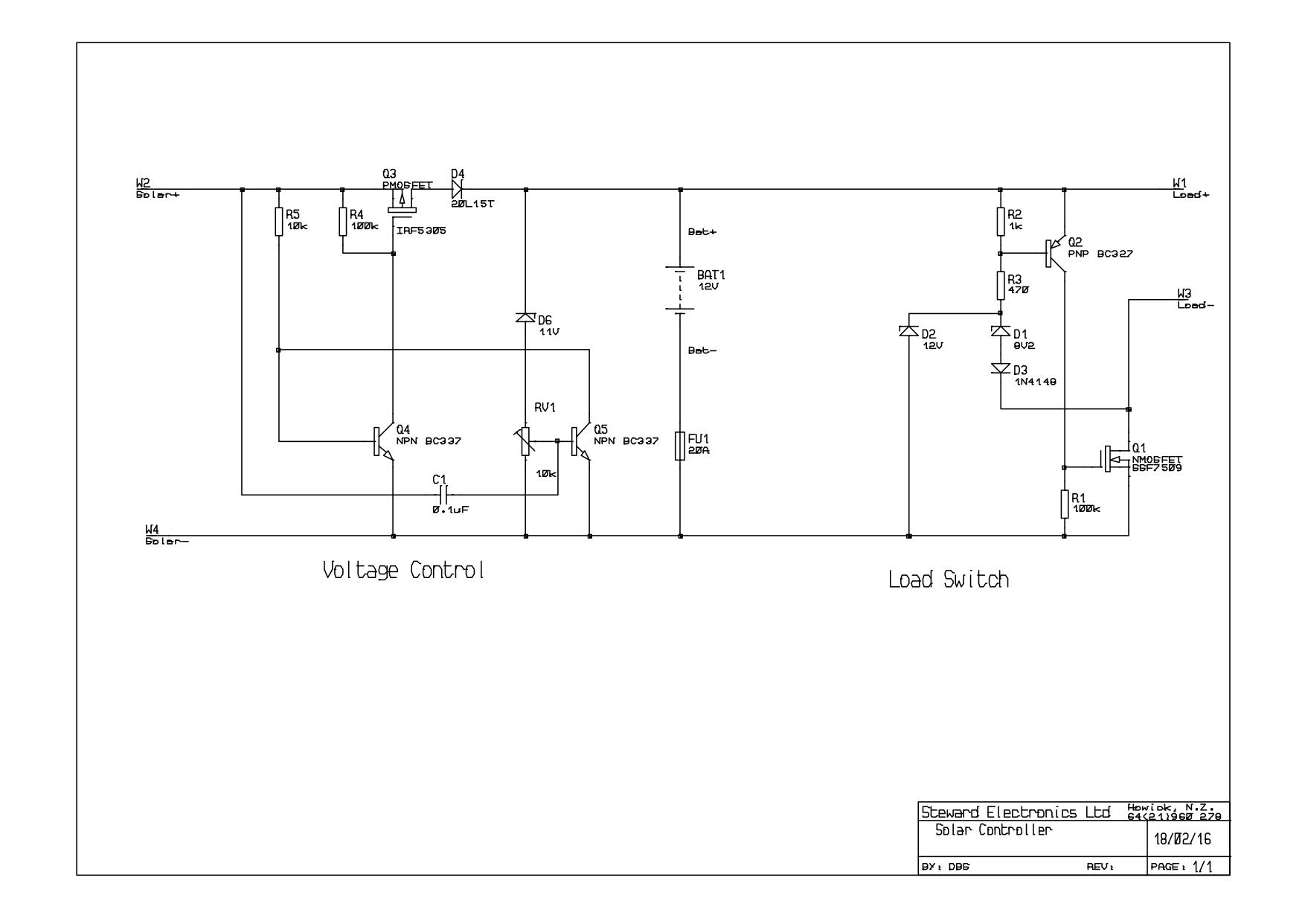 Simple Solar Contoller